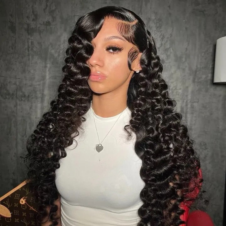 Loose Deep Wave 13X6 Lace Front Human Hair Wigs Brazilian - ElevateHealthTech