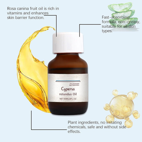 100% Pure Cyperus Rotundus Oil – Natural Hair Removal Oil - ElevateHealthTech