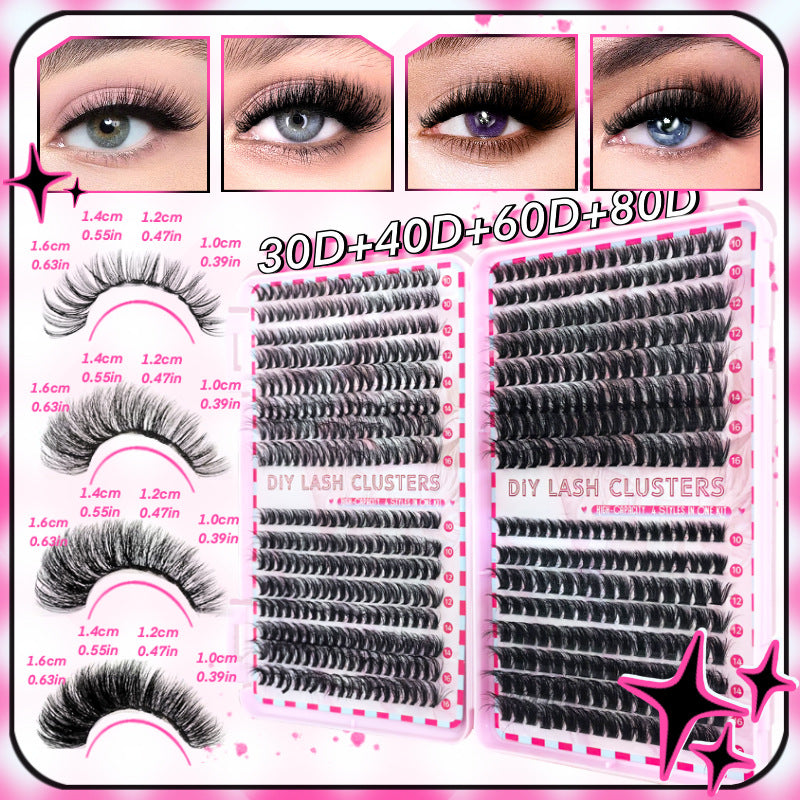 DIY Fluffy Cluster Lash Extension Kit – 40 Row Volume Lash Tray - ElevateHealthTech