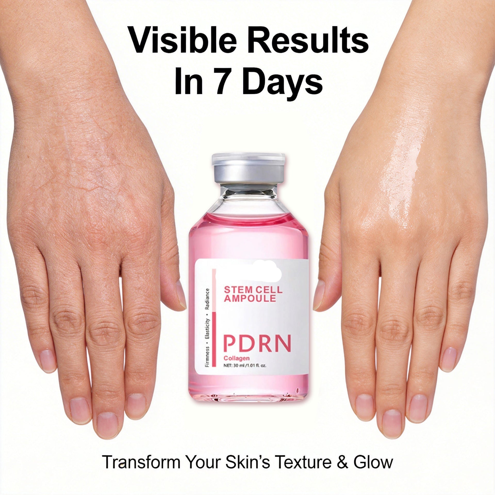 PDRN Collagen Ampoule Essence – Hydrating & Firming Stem Cell Skin Serum (30ml) - ElevateHealthTech