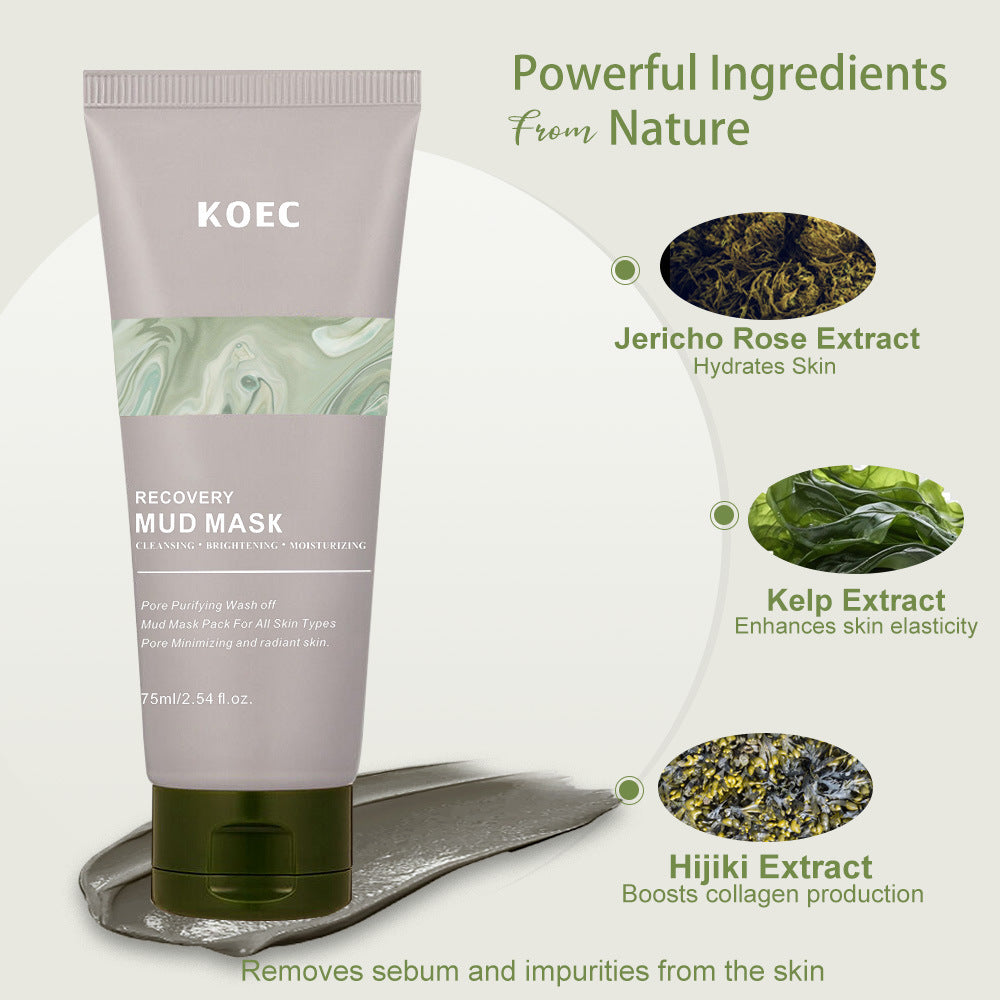 Relief Mud Mask – Hydrating Pore Cleanser for Face & Body, 2.54 oz - ElevateHealthTech