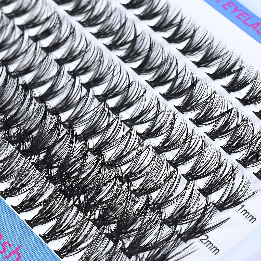DIY Cluster Lash Extensions Kit – Natural Wispy Volume Lashes (8-16mm) - ElevateHealthTech