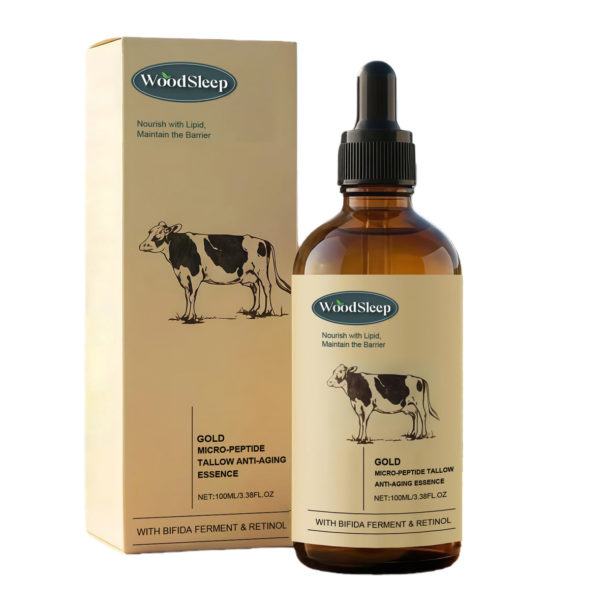 Woodsleep Butter Moisturizing Essence – Hydrating Skin Care with Retinol, Glycerin & Tallow (100ml) - ElevateHealthTech