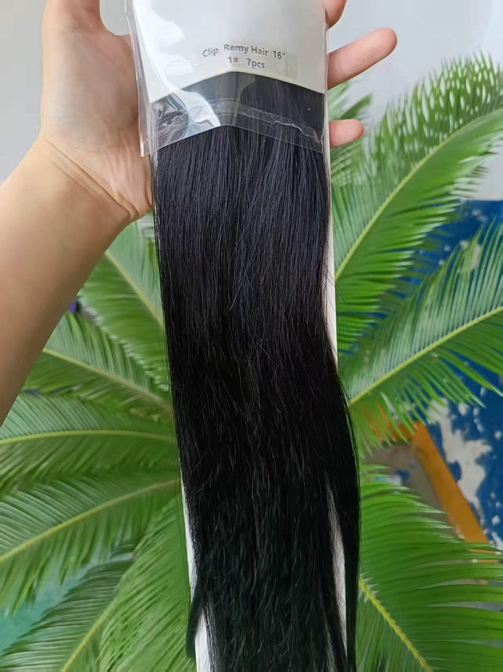 Jet Black Premium Classic Clip-In Hair Extensions – 100g–130g(#1) - ElevateHealthTech