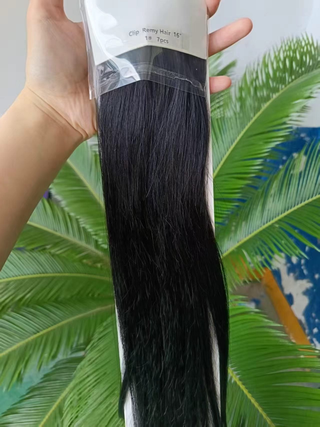 Jet Black Premium Classic Clip-In Hair Extensions – 100g–130g(#1) - ElevateHealthTech