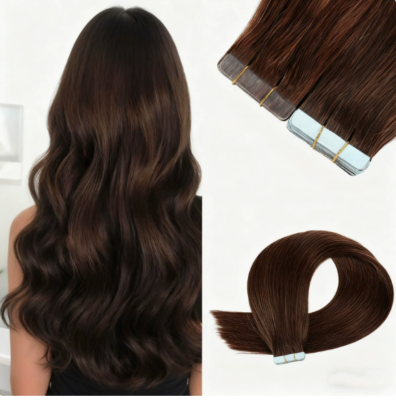 Dark Brown / Tape-Ins 50g (#2) - ElevateHealthTech