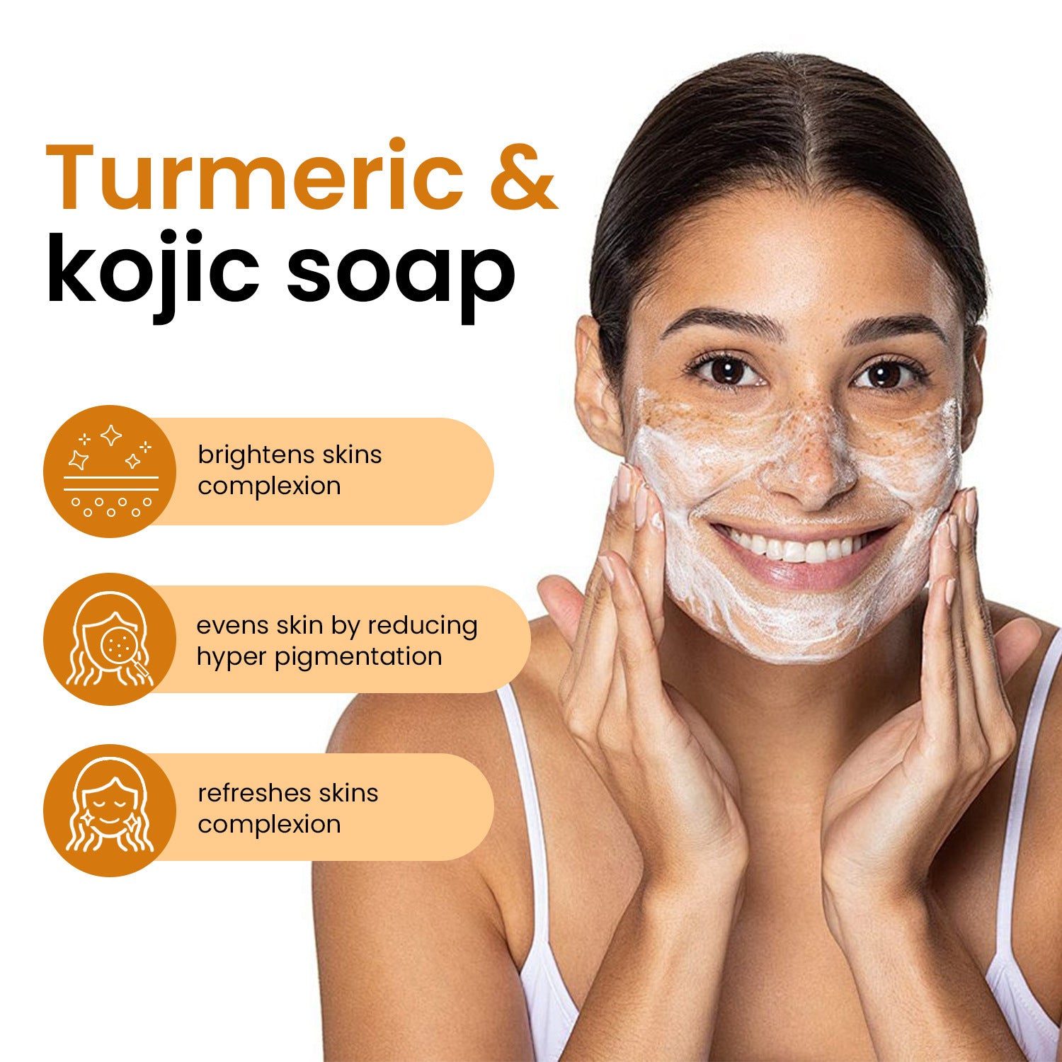 Lemon Turmeric Kojic Acid Soap – Brightening Face & Body Bar | Natural Skincare - ElevateHealthTech