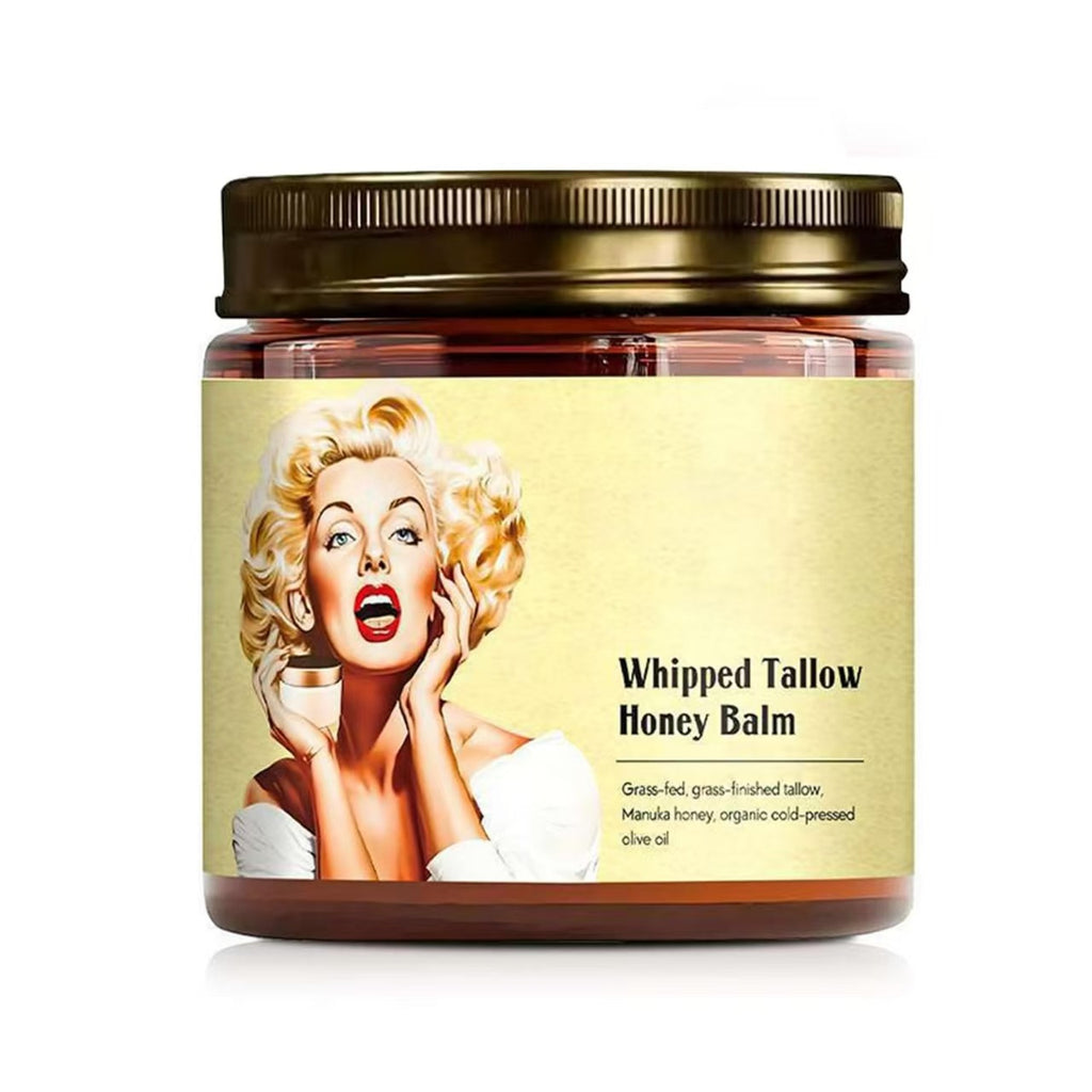 Whipped Beef Tallow and Honey Balm – 4oz Unscented Multi-Purpose Skincare for Face, Body, and Lips - ElevateHealthTech