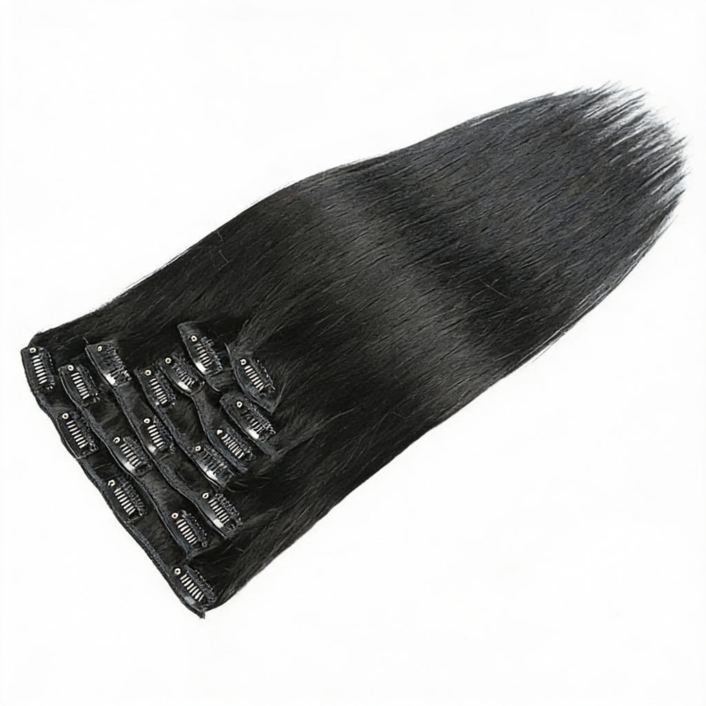 Natural Black /  Classic Clip-Ins (100g-120g) (1B) - ElevateHealthTech