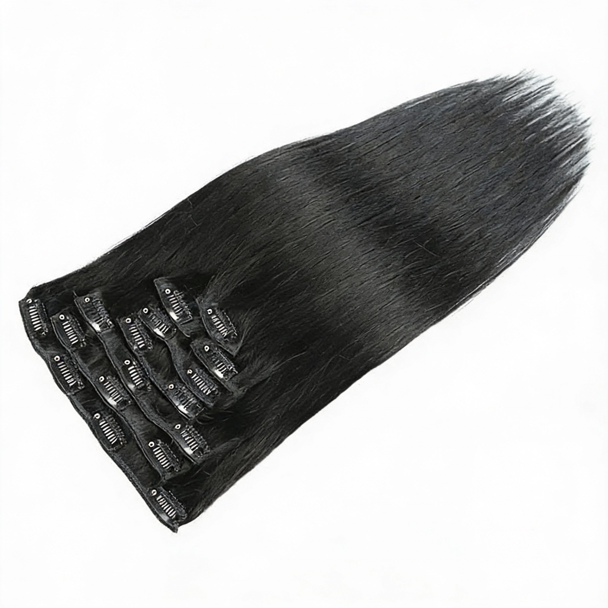 Jet Black /  Classic Clip-Ins (100g-120g)(#1) - ElevateHealthTech