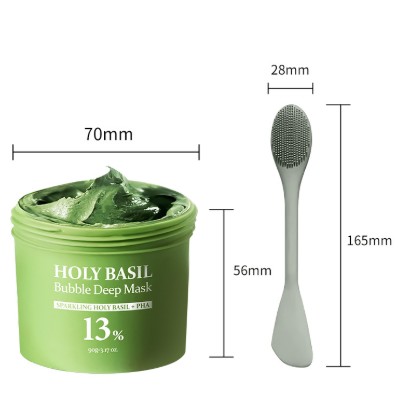 Holy Basil Bubble Deep Mask – 90g Clay & Foam Detox Mask for Pores, Oil & Blackheads - ElevateHealthTech