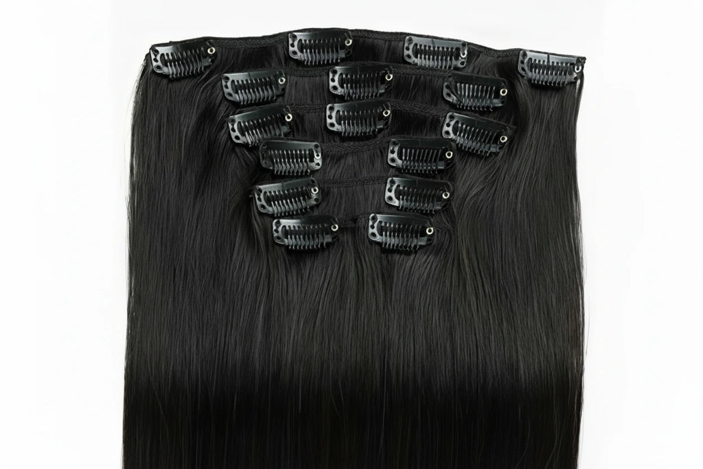 Jet Black /  Classic Clip-Ins (100g-120g)(#1) - ElevateHealthTech