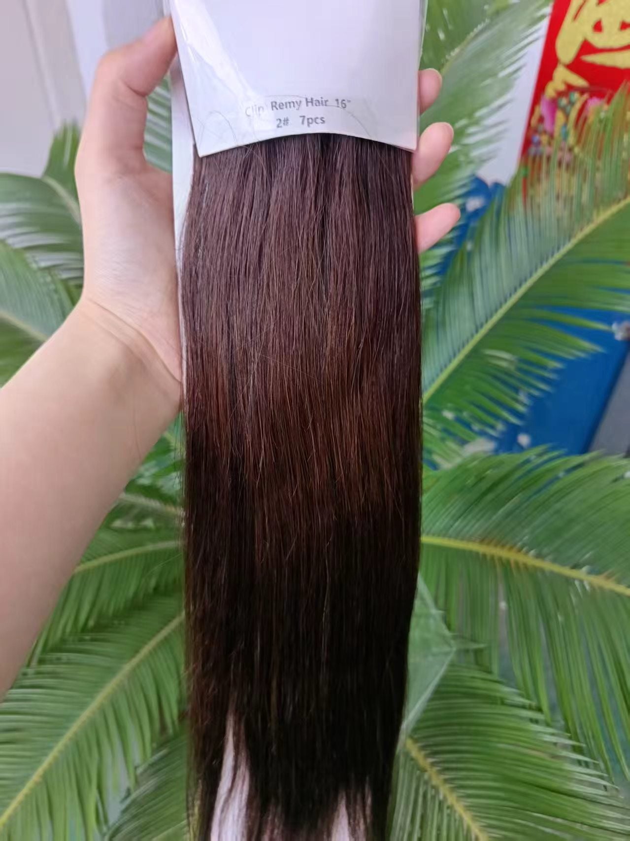 Dark Brown Premium Classic Clip-In Hair Extensions (100g–130g) (#2) - ElevateHealthTech