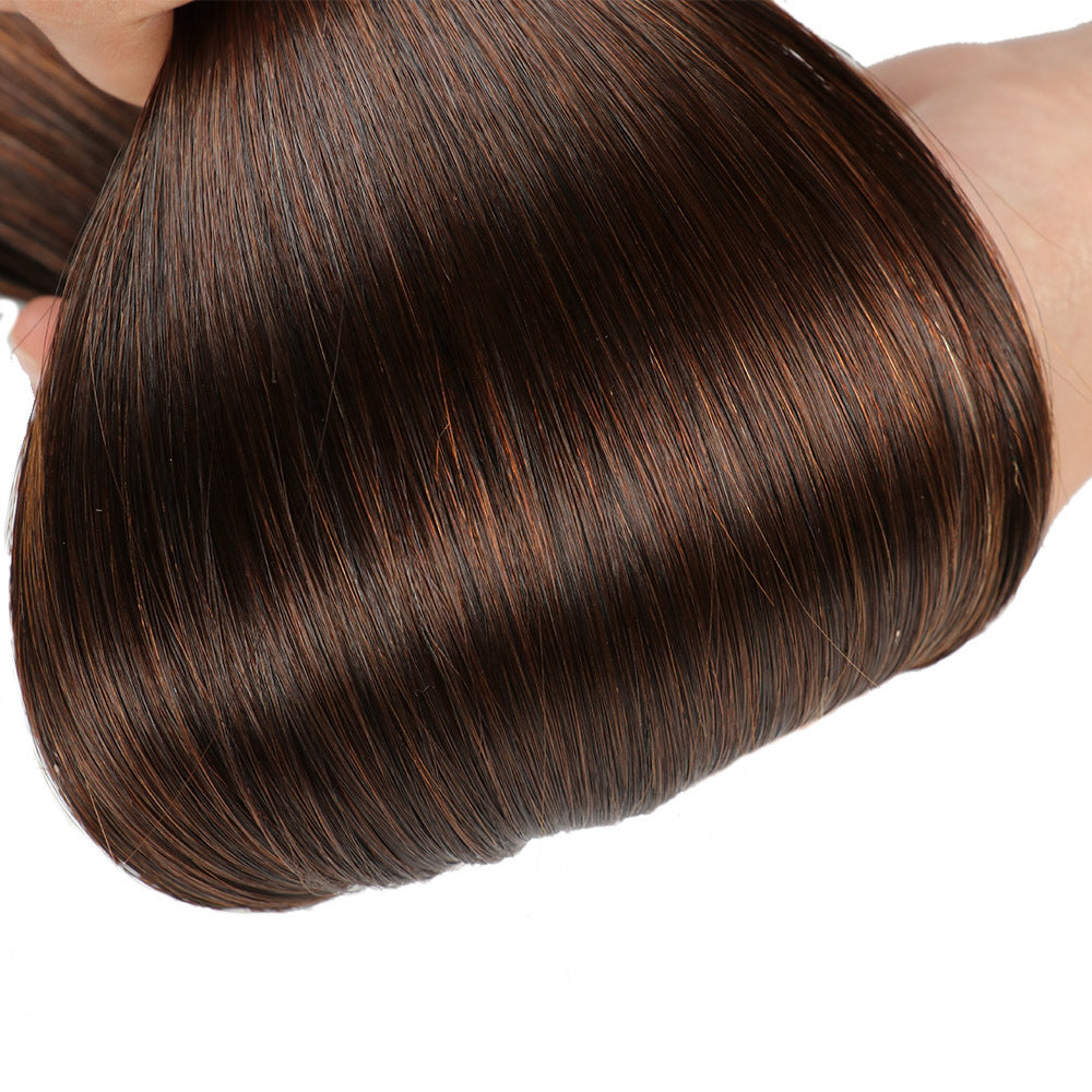 Dark Brown Premium I-tip Hair Extensions 50g(#2) - ElevateHealthTech