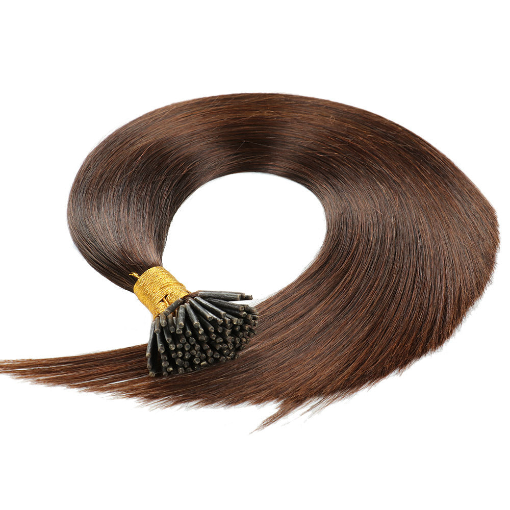 Dark Brown Premium I-tip Hair Extensions 50g(#2) - ElevateHealthTech