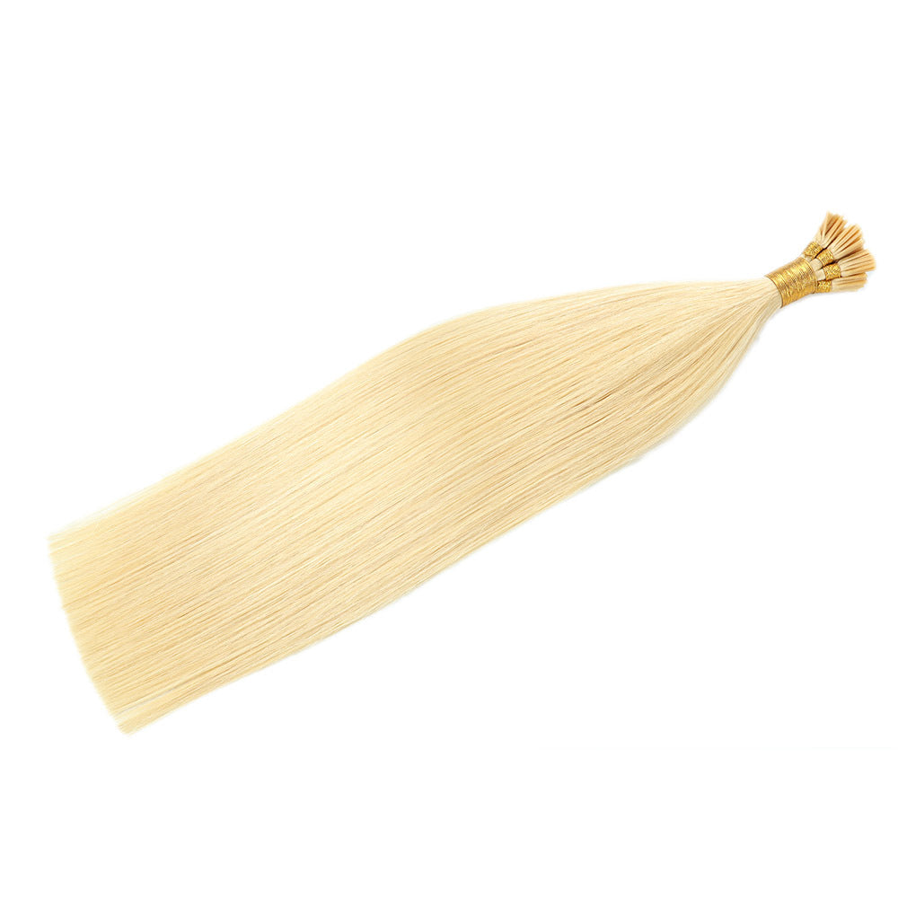 Yellowish Blonde Premium I-tip Hair Extensions 50g(#613) - ElevateHealthTech
