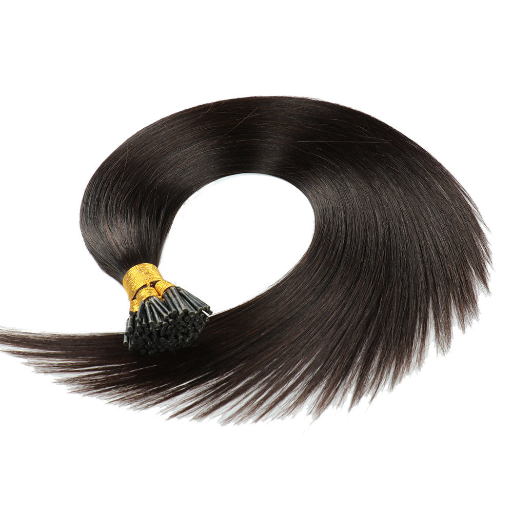 Seal Brown Premium I-tip Hair Extensions 50g(#1B) - ElevateHealthTech
