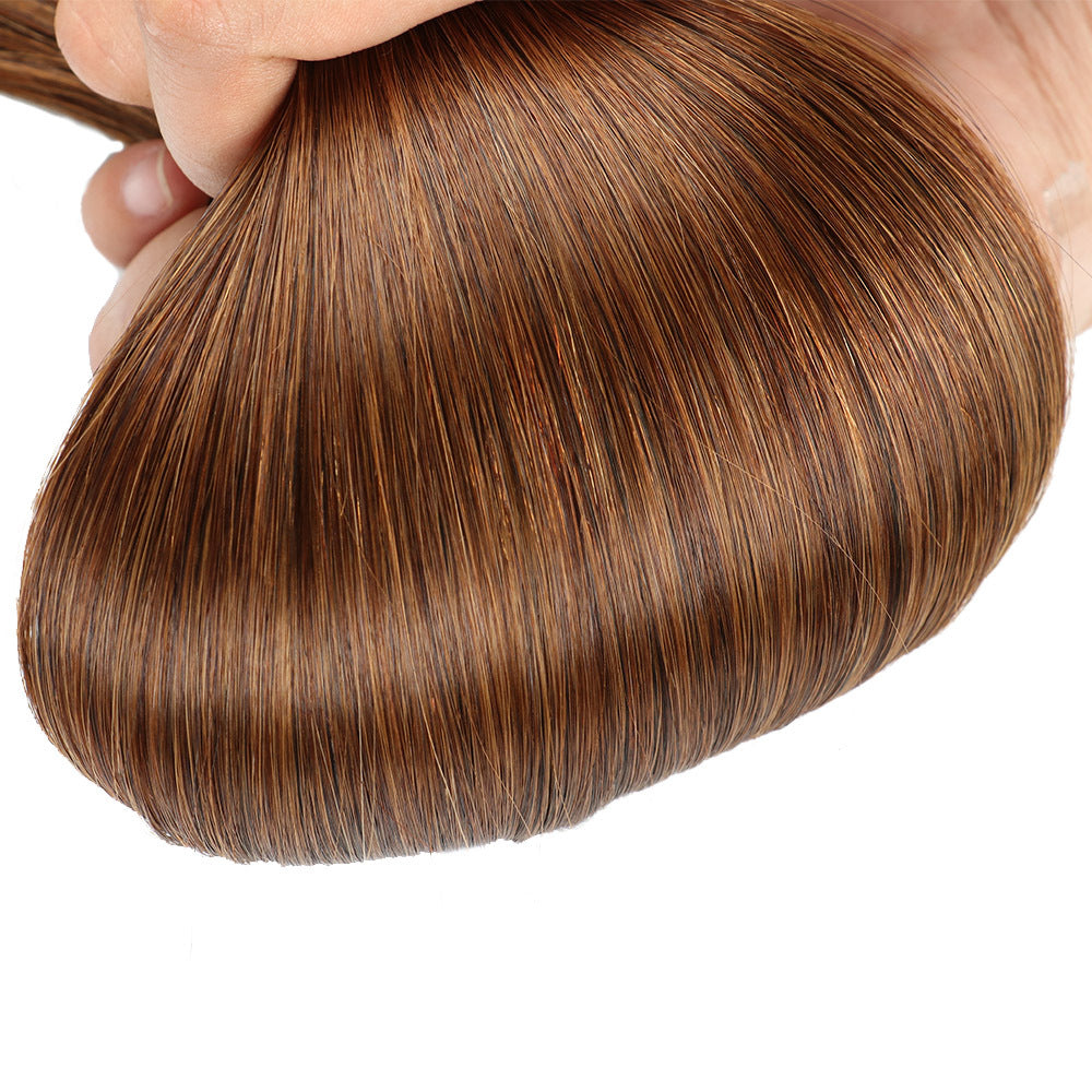 LIght Brown Premium I-tip Hair extensions 50g(#6) - ElevateHealthTech