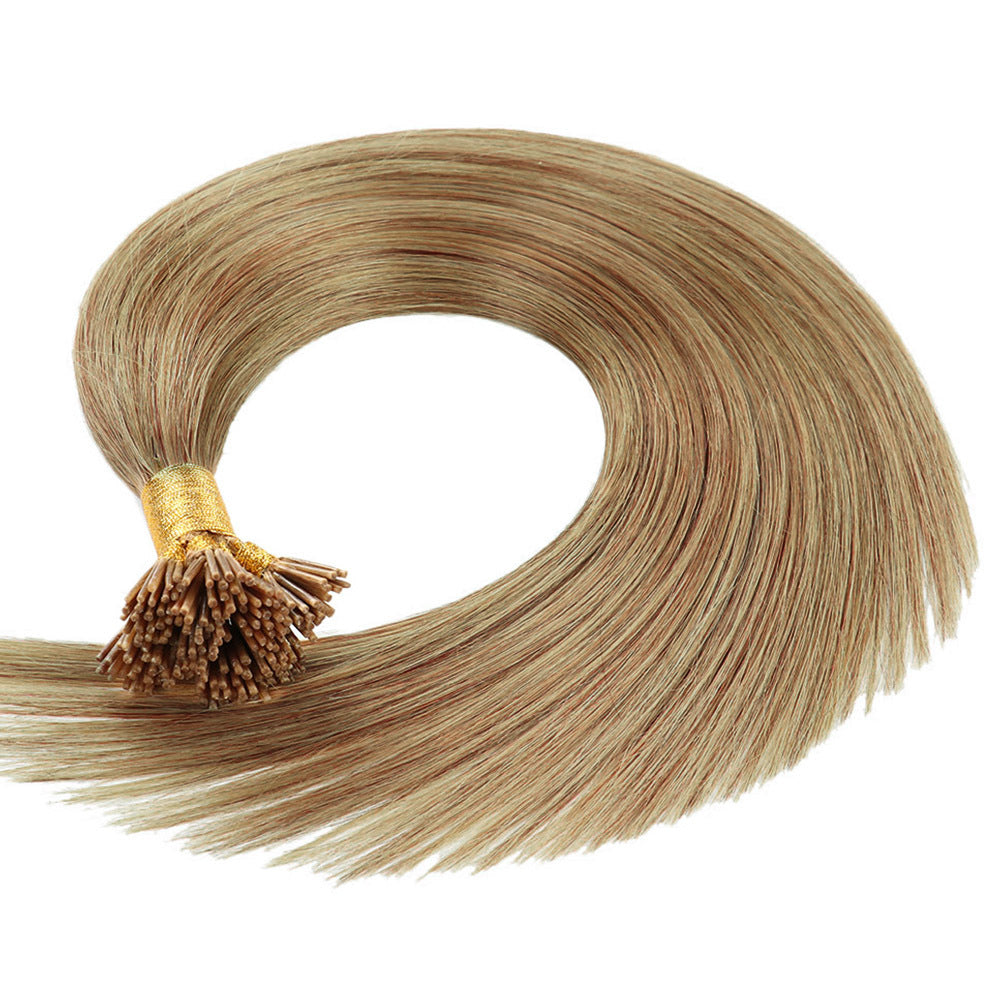 Sugar Brown Premium I-tip Hair Extensions 50g(#10) - ElevateHealthTech