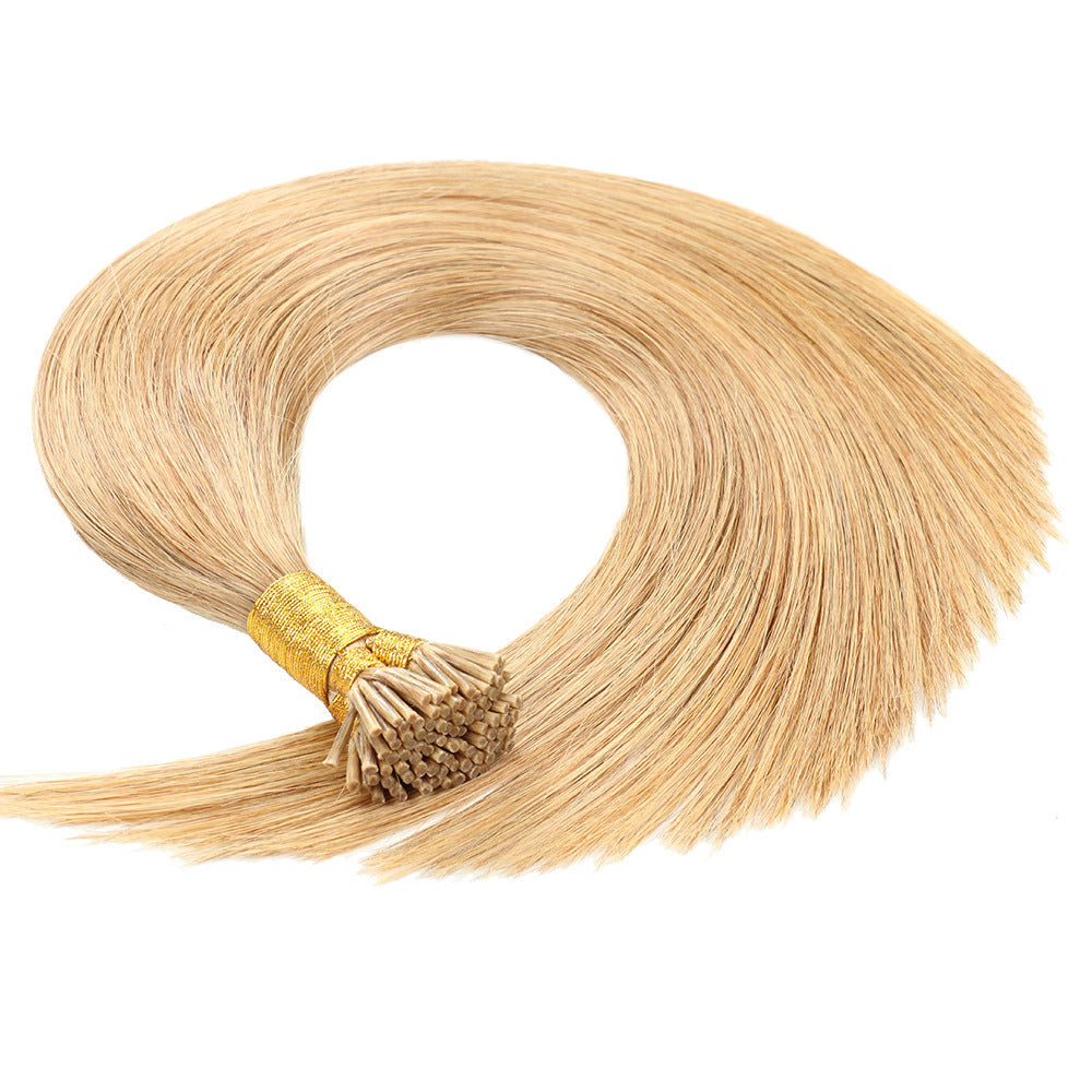Honey Copper Blonde Premium I-tip Hair extensions 50g(#16) - ElevateHealthTech