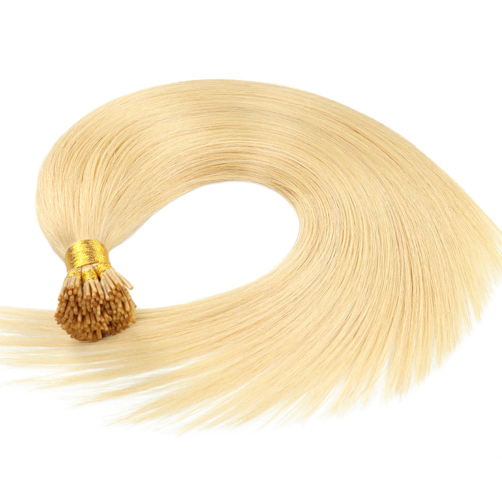 Platinum Blonde Premium I-tip Hair Extensions 50g(#24) - ElevateHealthTech