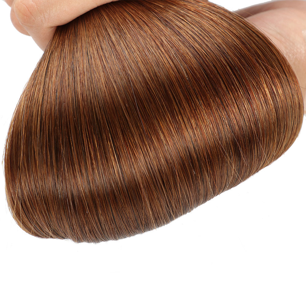 Chocolate Brown Premium I-tip Hair Extensions 50g(#4) - ElevateHealthTech