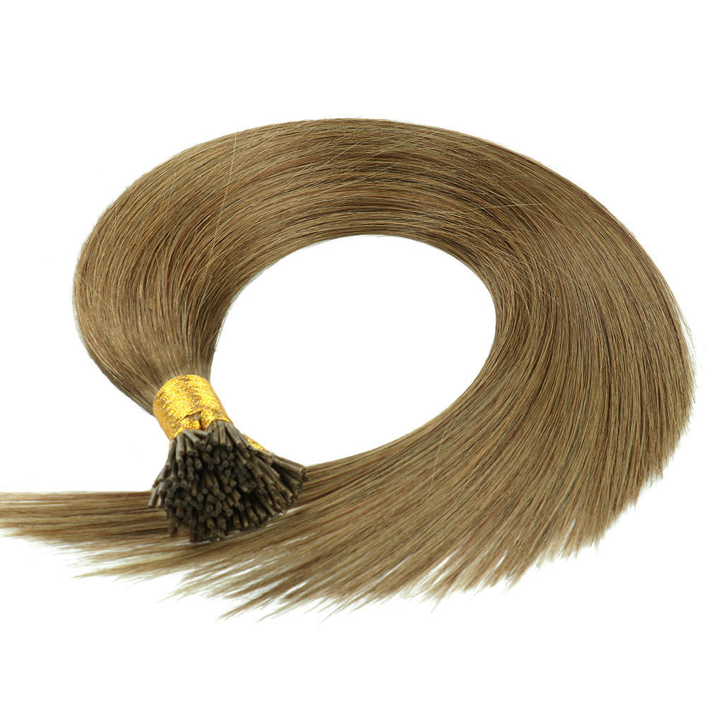 Chocolate Deep Color Melt Premium I-tip Hair Extensions 50g(#8) - ElevateHealthTech