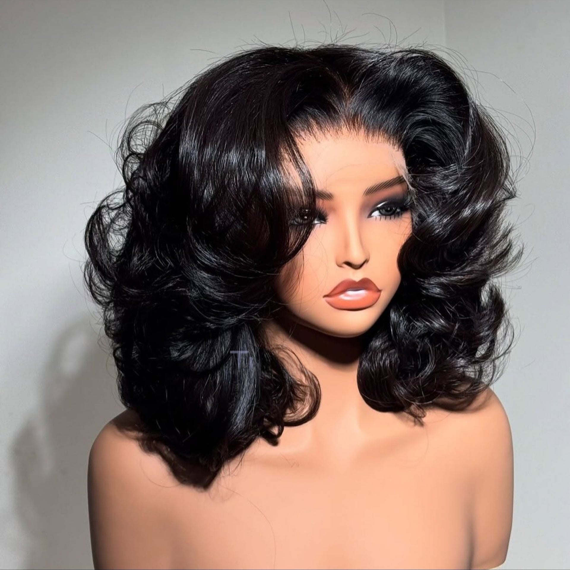 Front Lace Human Hair Wigs Curly - ElevateHealthTech