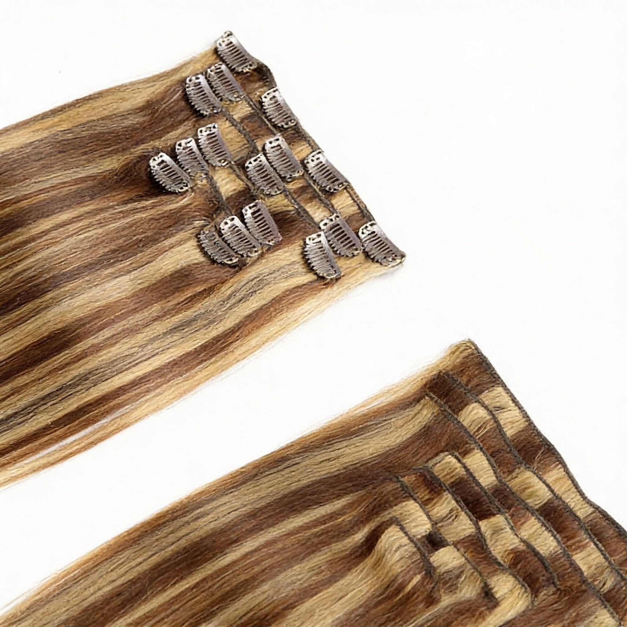 Honey Bronde Highlights  / Classic Clip-Ins (100g-120g)(#4/27) - ElevateHealthTech