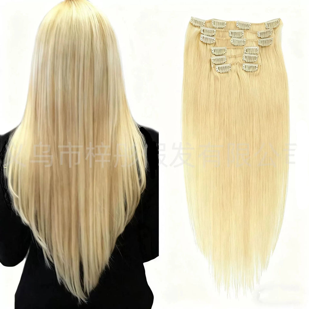 Blonde /  Classic Clip-Ins (100g-120g)( #24) - ElevateHealthTech