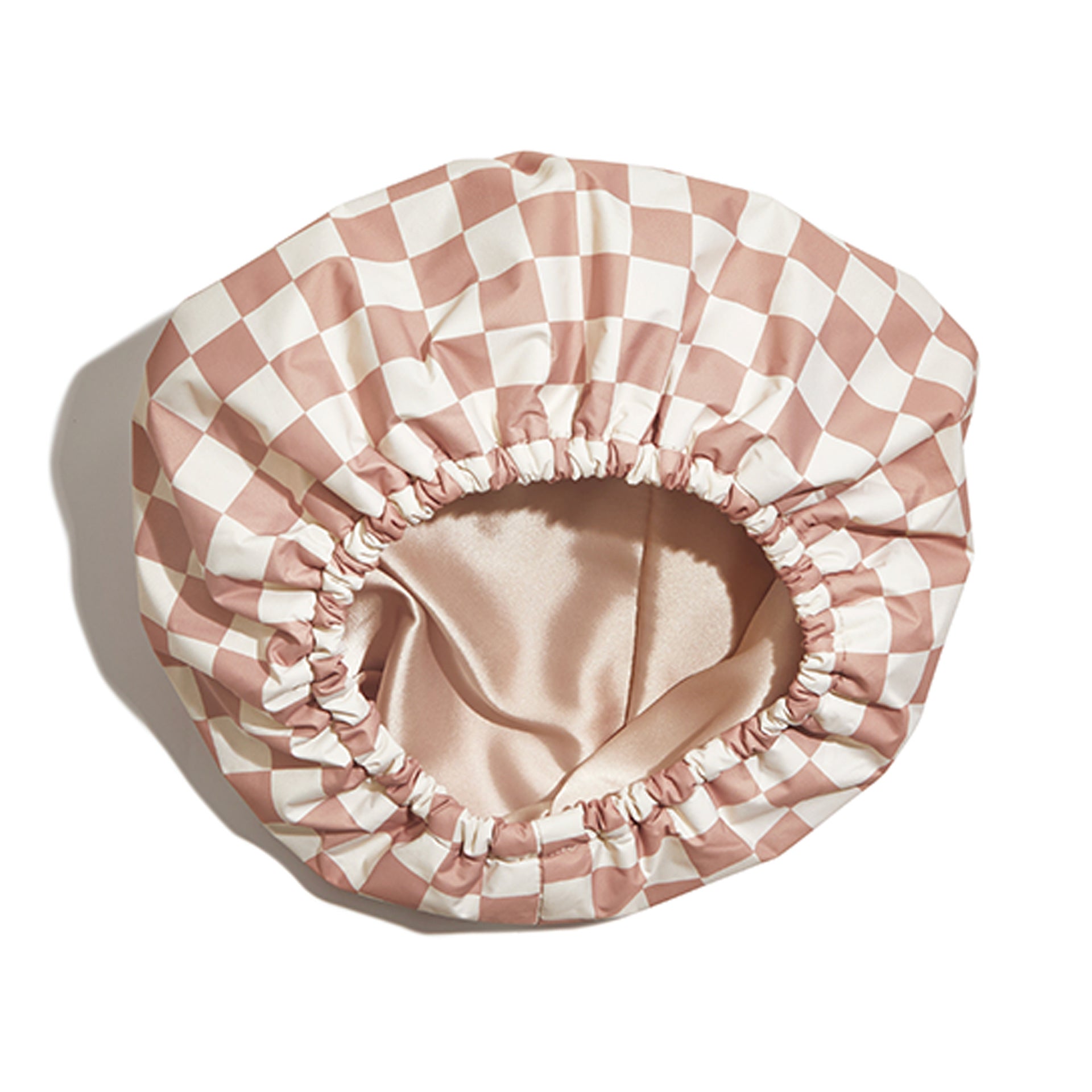 Checker Shower Cap – Waterproof & Reusable - ElevateHealthTech