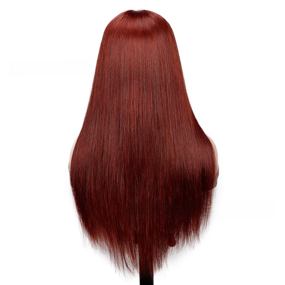 Brown-red wig with lace headband - ElevateHealthTech