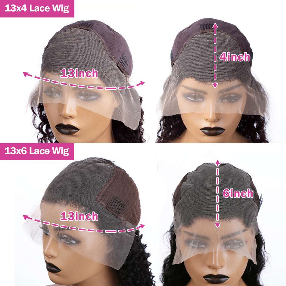 Loose Deep Wave 13X6 Lace Front Human Hair Wigs Brazilian - ElevateHealthTech
