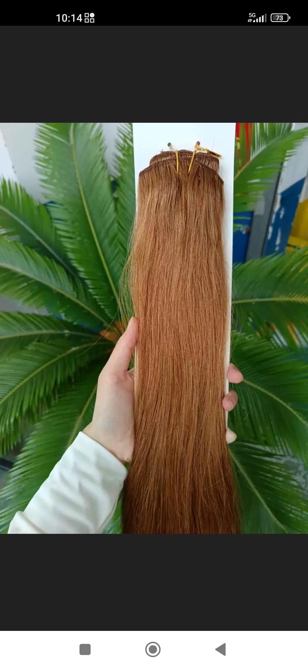 Light Ginger Premium Classic Clip-In Hair Extensions (100g-130g)(#30) - ElevateHealthTech