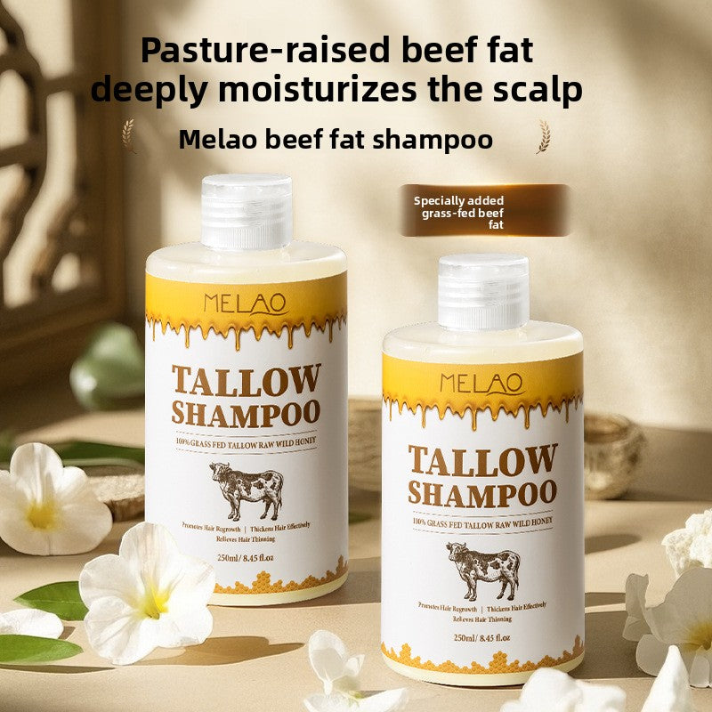 Beef Tallow Moisturizing Shampoo – Deep Hydration & Frizz Control Hair Cleanser (250ml)