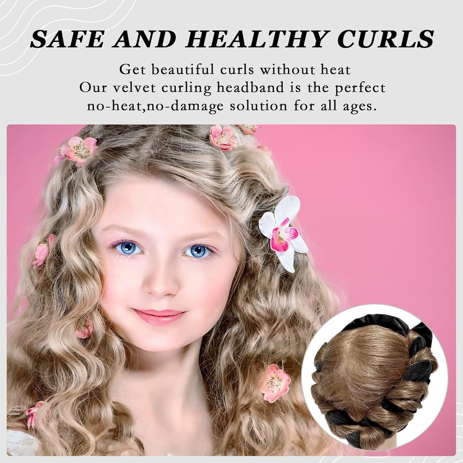 Simple and convenient non-heating curling iron, hair band, hair dresser, big wave hair care, sleep gift box set - ElevateHealthTech