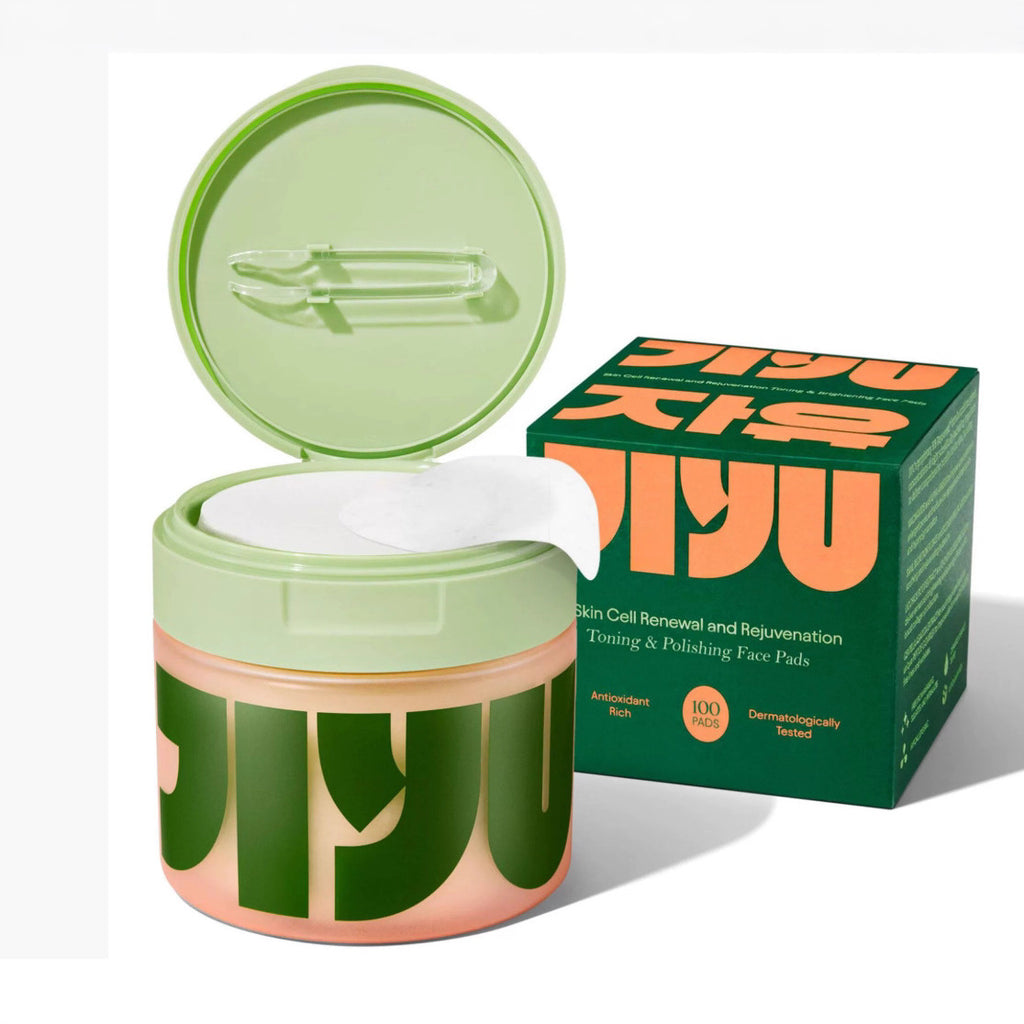 Jiyu Toning Polish Pads – Snail Mucin & Niacinamide Exfoliating Pads (100 Count) - ElevateHealthTech
