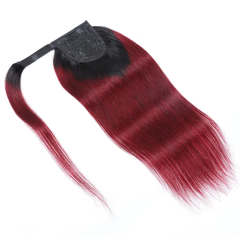 Burgundy premium ponytail(T1B99J)(75g-100g) - ElevateHealthTech