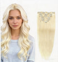 Platinum Blonde /  Classic Clip-Ins (100g-120g)(#60) - ElevateHealthTech