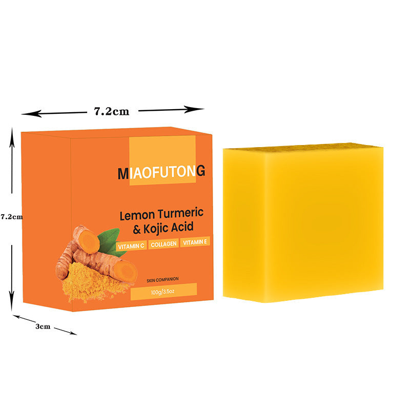 Lemon Turmeric Kojic Acid Soap – Brightening Face & Body Bar | Natural Skincare - ElevateHealthTech