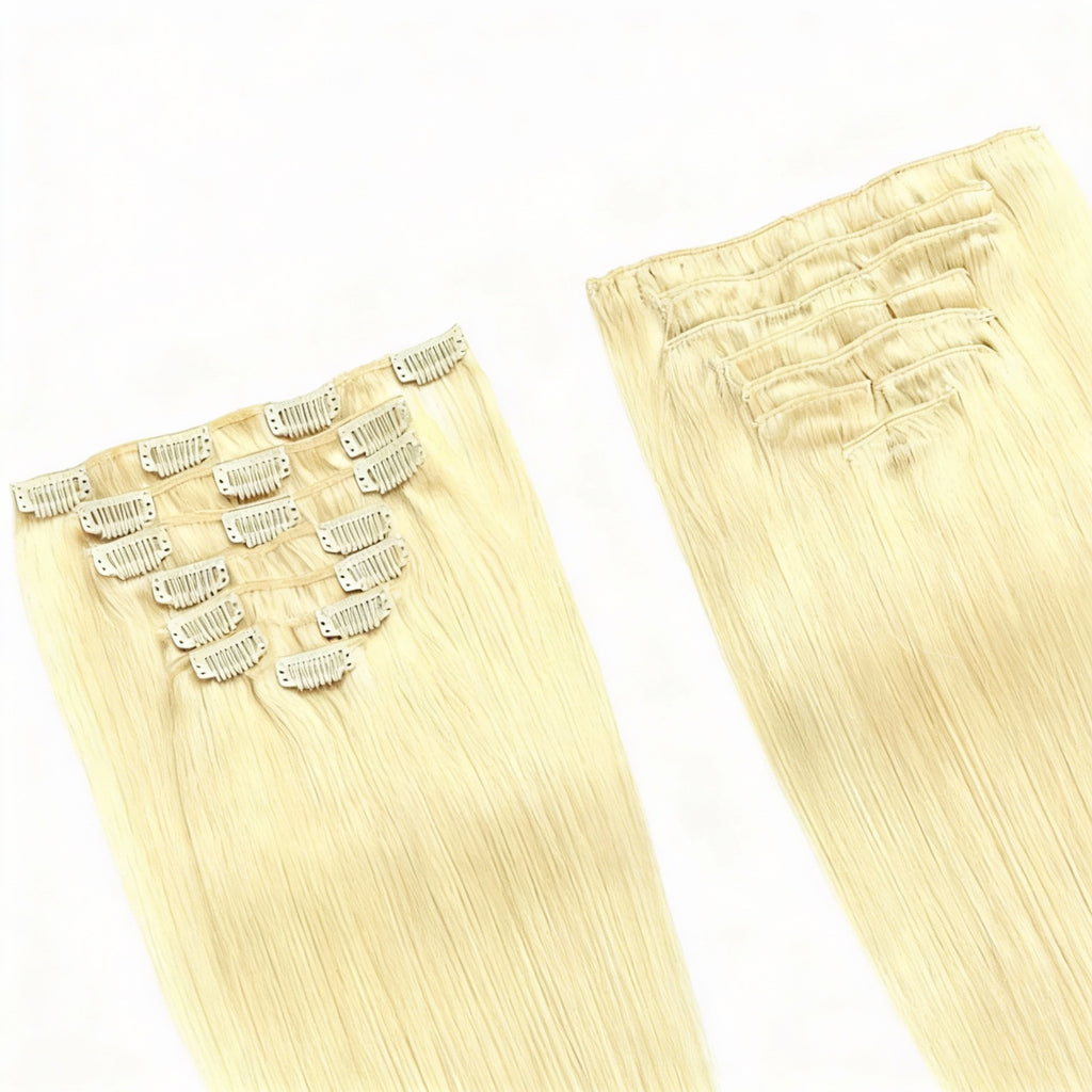 Light Blonde / Classic Clip-Ins (100g-120g)(#613) - ElevateHealthTech