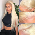 White Gold Human Hair Wig with Adjustable Length - ElevateHealthTech