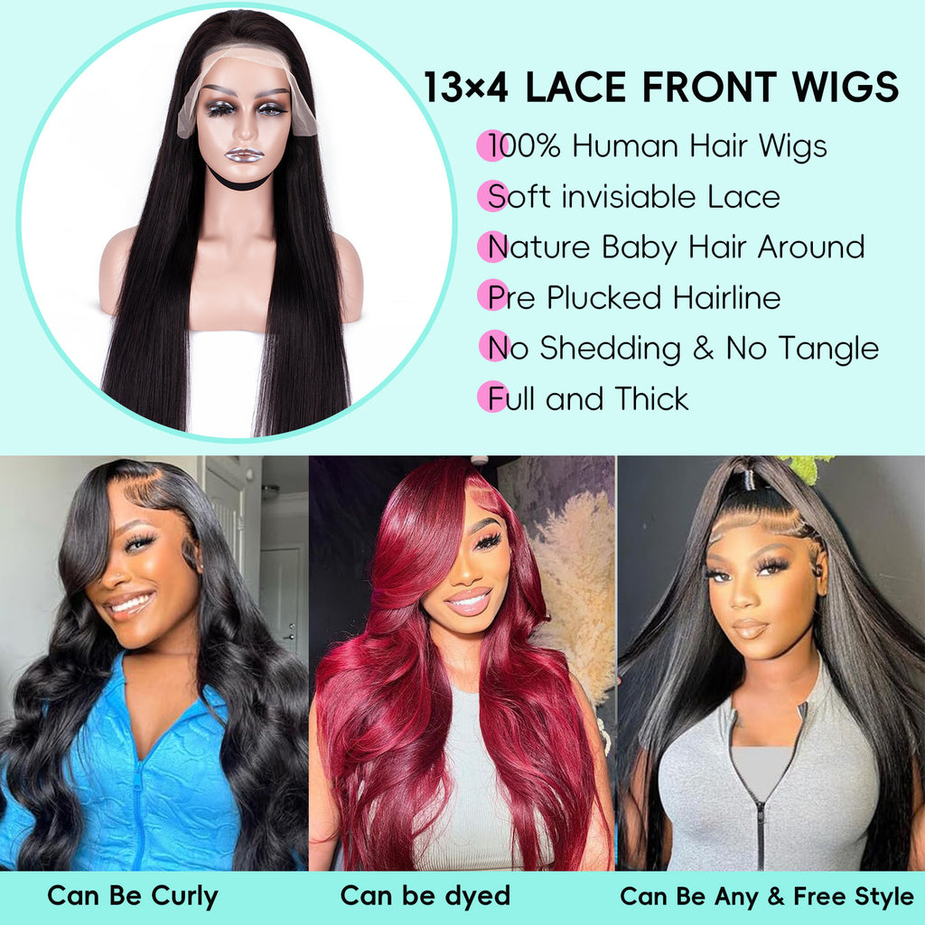 Straight natural color wig - ElevateHealthTech