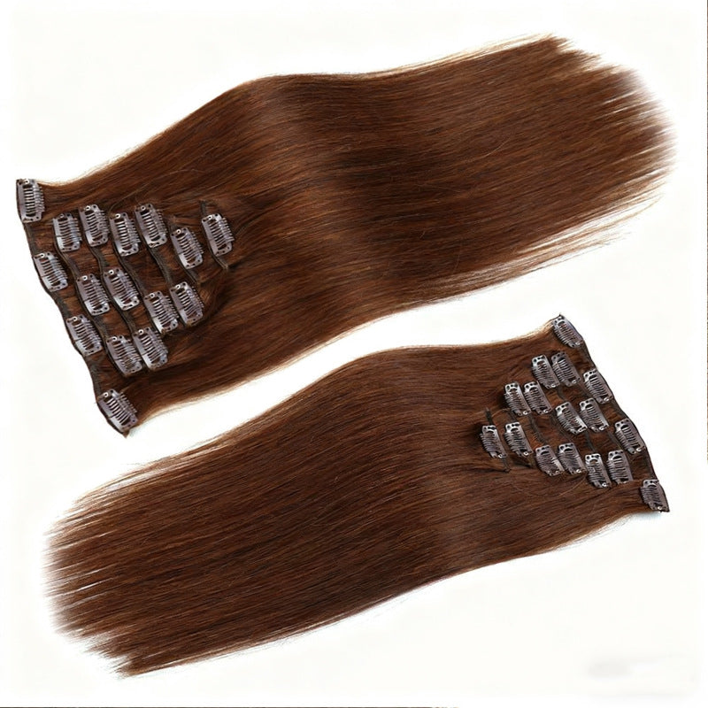 Chocolate Brown /  Classic Clip-Ins (100g-120g)(#4 ) - ElevateHealthTech