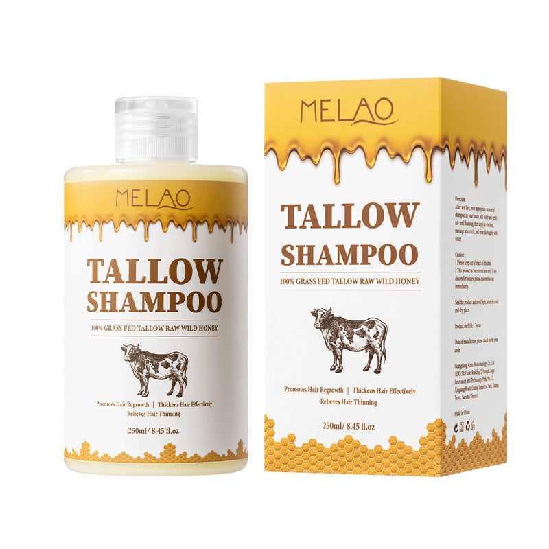 Beef Tallow Moisturizing Shampoo – Deep Hydration & Frizz Control Hair Cleanser (250ml)