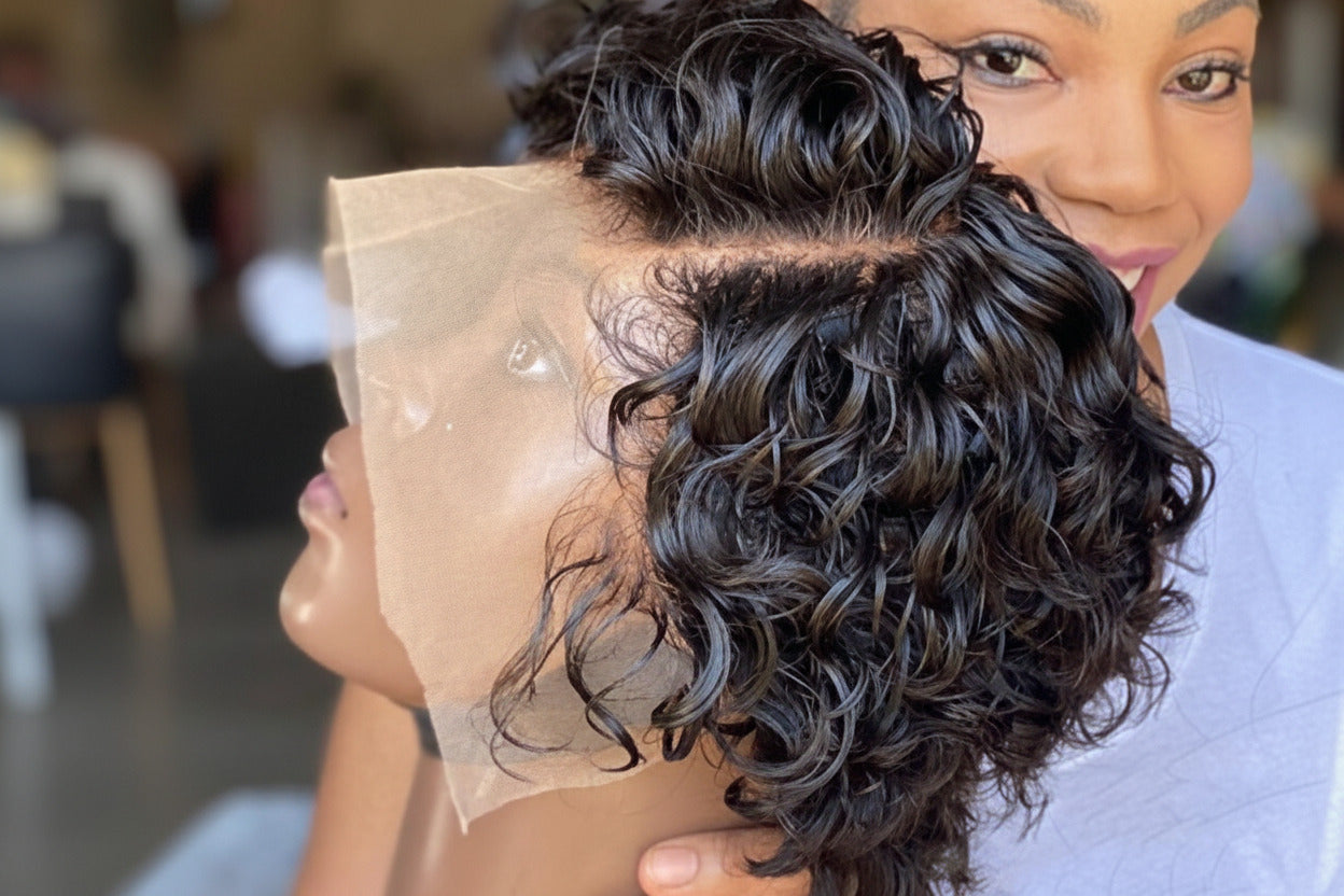 Lace human hair wig head cover - ElevateHealthTech