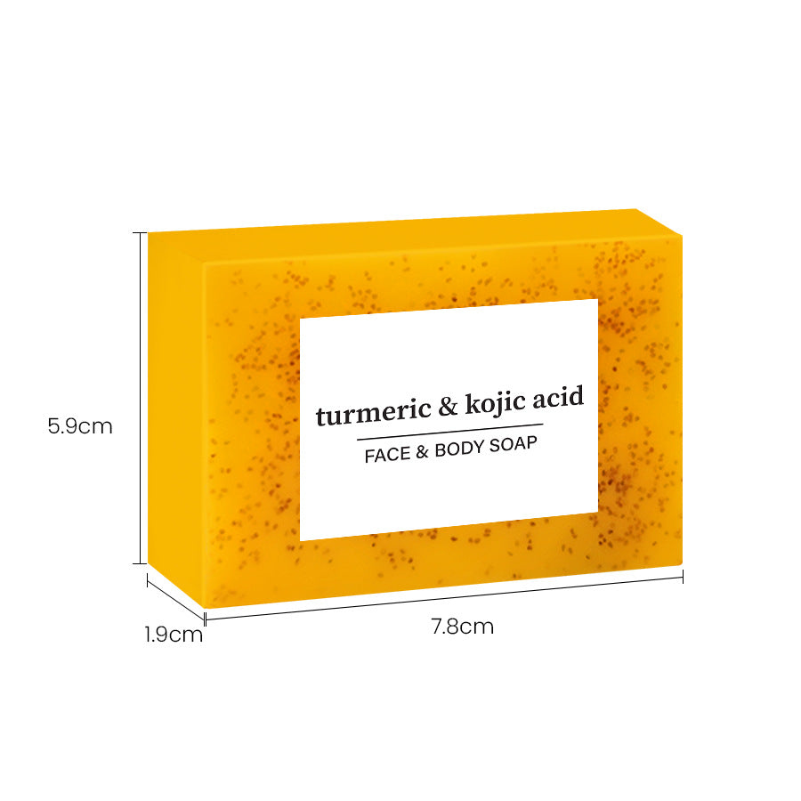 Lemon Turmeric Kojic Acid Soap – Brightening Face & Body Bar | Natural Skincare - ElevateHealthTech