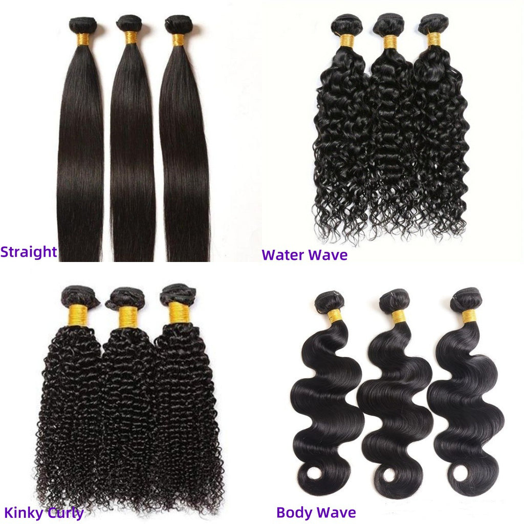 Human Hair Wig Bundles 50g Natural Straight Body Wave Kinky Curly Water Wave - ElevateHealthTech
