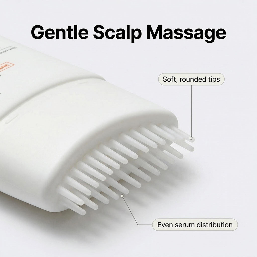 Hair Growth Serum with Massage Brush Head – Scalp Nourishing & Follicle Care Treatment (100ml) - ElevateHealthTech