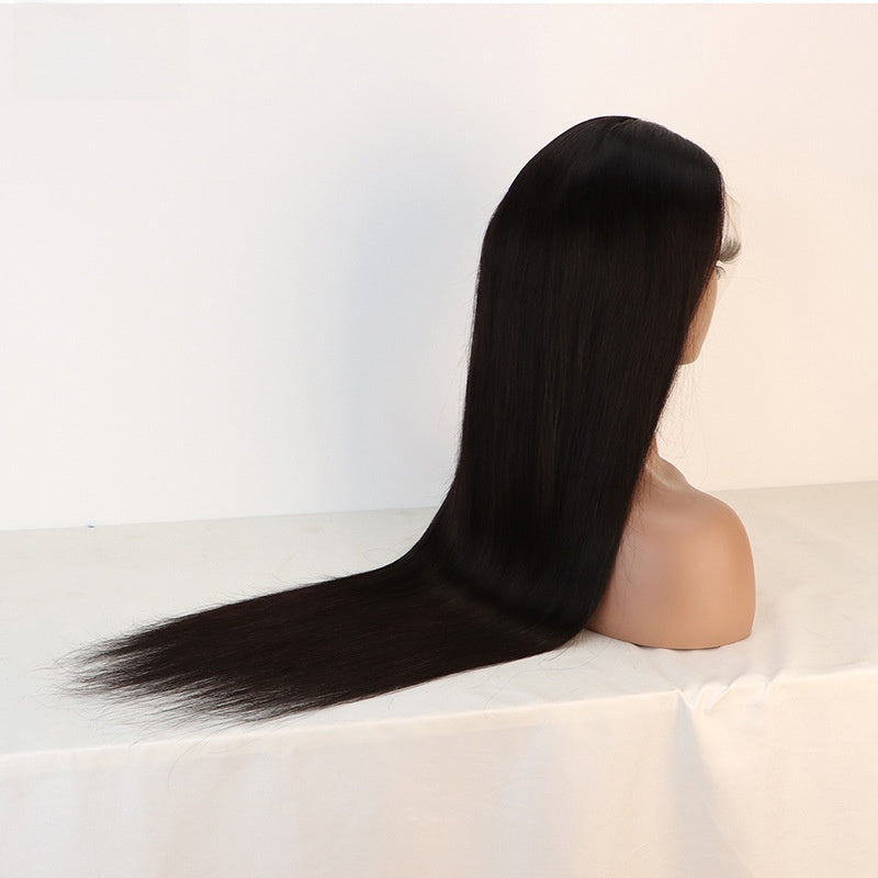 Real human hair wig with lace head cover - ElevateHealthTech